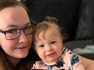 Danielle Hugman's one-year-old daughter Willow-Rose (Twitter)