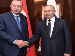 الرئيس الروسي بوتين ونظيره التركي أردوغان