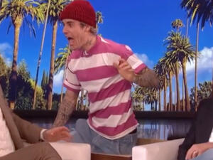 Justin Bieber made David Beckham jump out of his skin