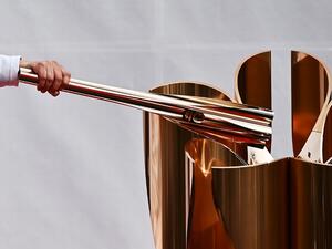 The Olympic flame
