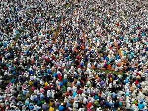 Police said some 10,000 Muslims gathered in an open field in Raipur town in southern Bangladesh to pray 'healing verses' from the Koran to rid the country of the deadly novel coronavirus. (AFP/File)