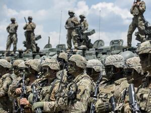 US soldiers take part in the 'Decisive Strike' military exercise in their camp at the Training Support Center (TSC) Krivolak, near Skopje, on June 17, 2019 (Robert ATANASOVSKI / AFP)US soldiers take part in the 'Decisive Strike' military exercise in their camp at the Training Support Center (TSC) Krivolak, near Skopje, on June 17, 2019 (Robert ATANASOVSKI / AFP)