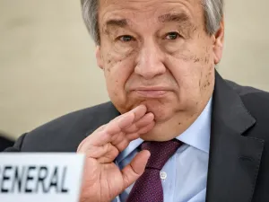 The UN chief urged for governments to address tackling domestic violence as part of their response to Covid-19  (AFP)