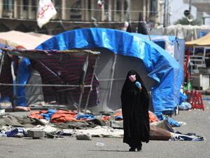 The Iraqi government announced the extension of the curfew to April 18 as part of actions taken by the authorities against the spread of the novel coronavirus. AHMAD AL-RUBAYE / AFP