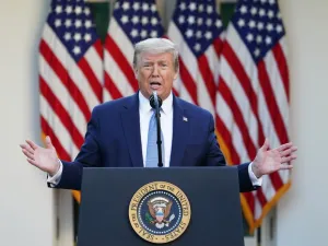 US President Donald Trump said in a Tweet on April 20, 2020 that he will sign an executive order to "temporarily suspend immigration into the United States", amid the novel coronavirus pandemic. MANDEL NGAN / AFP
