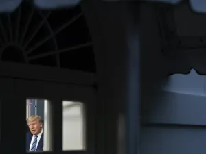 U.S. President Donald Trump holds a press briefing with members of the White House Coronavirus Task Force on April 5, 2020 in Washington, DC. On Friday, the Centers for Disease Control and Prevention issued a recommendation that all Americans should wear masks or cloth face coverings in public settings. Sarah Silbiger/Getty Images/AFP Sarah Silbiger / GETTY IMAGES NORTH AMERICA / Getty Images via AFP