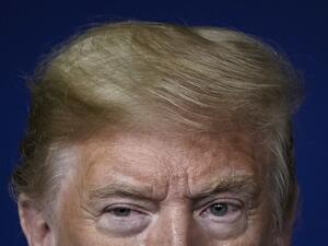 U.S. President Donald Trump attends the daily coronavirus task force briefing at the White House on April 24, 2020 in Washington, DC. Earlier on Friday, President Trump signed into law the Paycheck Protection Program and Health Care Enhancement Act, a $484 billion bill that aids small businesses and hospitals under stress from the coronavirus pandemic. Drew Angerer/Getty Images/AFP Drew Angerer / GETTY IMAGES NORTH AMERICA / Getty Images via AFP