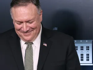 U.S. Secretary of State Mike Pompeo attends the coronavirus task force briefing in the Brady Press Briefing Room at the White House on April 08, 2020 in Washington, DC. President Trump vowed to hold back funding for the World Health Organization at the briefing, accusing the organization of having not been aggressive enough in confronting the virus, but later walked those comments back saying he had been misquoted, according to published reports. Chip Somodevilla/Getty Images/AFP CHIP SOMODEVILLA / GETTY IM