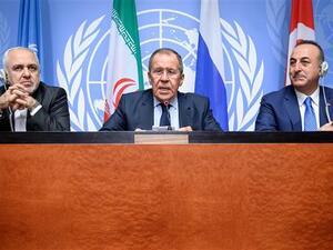 Top diplomats from Russia, Turkey and Iran will convene a fresh round of negotiations on Syria peace process via a video conference (Twitter)