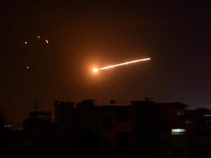 Syrian air defences reportedly intercept and Israeli missile over the Syrian capital Damascus. [File: AFP] 
