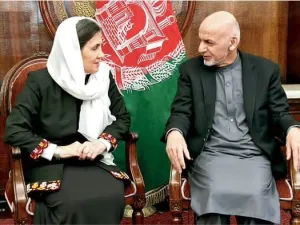 Afghanistan's President Ashraf Ghani and his wife Rula Ghani  (Twitter) 