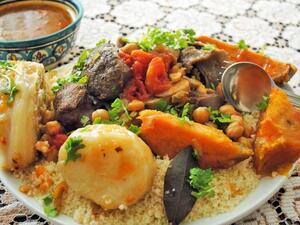 طاجن بلحم العجل مع البطاطا الحلوة