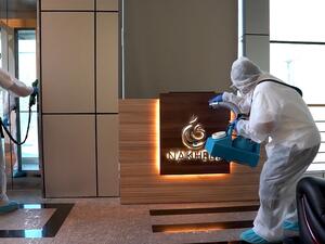 Nakheel continues to sanitise touch points and elevators every two hours across all of its buildings.