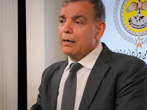 Minister of Health Saad Jaber speaks at a joint press briefing at the National Centre for Security and Crisis Management on Monday (Petra photo)