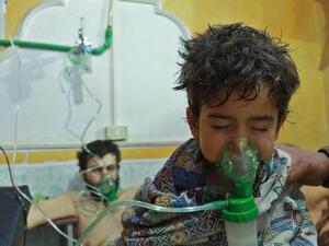 Victims of a chemical weapons attack by the Assad regime in Syria (Photo: HAMZA AL-AJWEH/AFP/Getty Images)