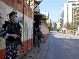 جنود من الجيش اللبناني في شوارع العاصمة بيروت