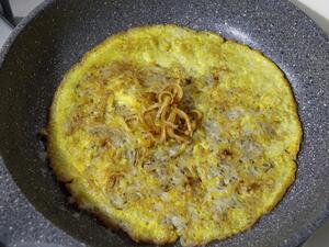 اومليت البطاطا والفلفل الملون