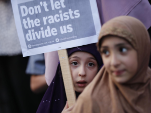 The Conservative Party has refused to carry out a full investigation into alleged Islamophobia in the party (AFP)