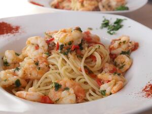 الجمبري بالأعشاب العطرية