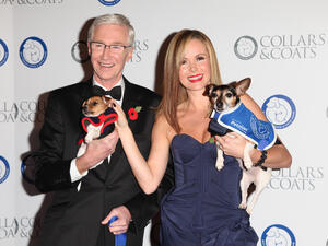 Amanda Holden and Paul O'Grady arriving for the Collars And Coats Ball, at Battersea Evolution, London. (Shutterstock/ File Photo)