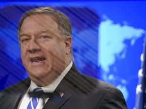 US Secretary of State Mike Pompeo speaks to reporters during a media briefing at the State Department in Washington, DC, May 6, 2020. US Secretary of State Mike Pompeo on Wednesday renewed his widely contested charge that the coronavirus pandemic originated in a Chinese laboratory, but acknowledged there was no certainty. "We don't have certainty, and there is significant evidence that this came from the laboratory. Those statements can both be true," Pompeo told reporters.  KEVIN LAMARQUE / POOL / AFP