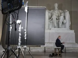 President Donald Trump speaks during a Virtual Town Hall inside of the Lincoln Memorial on May 3, 2020 in Washington, DC. Oliver Contreras-Pool/Getty Images/AFP POOL / GETTY IMAGES NORTH AMERICA / Getty Images via AFP
