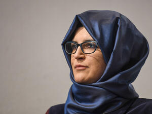 “Washington has chosen not to use its strong ties and leverage with Riyadh," Hatice Cengiz, fiancee of Jamal Khashoggi, wrote. | Ozan Kose/AFP/Getty Images