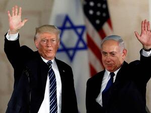 الرئيس الأمريكي دونالد ترامب ورئيس الوزارء الإسرائيلي بنيامين نتنياهو