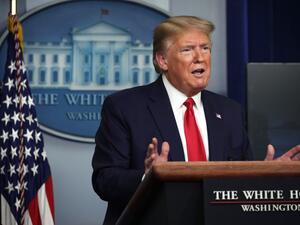  الرئيس الأمريكي دونالد ترامب