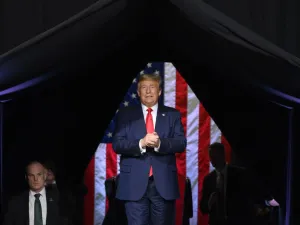 In this file photo taken on February 19, 2020 US President Donald Trump arrives to deliver remarks at a Keep America Great rally in Phoenix, Arizona. Donald Trump has postponed a controversial rally scheduled for the same day as a holiday commemorating the end of slavery in the US, following fierce criticism, he announced June 12. The "Make America Great Again" rally in Tulsa, Oklahoma had been due to mark Trump's return to the campaign trail, but he said on Twitter the event had been postponed "out of resp