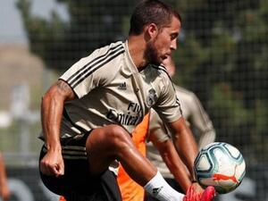 هازارد خلال التدريبات