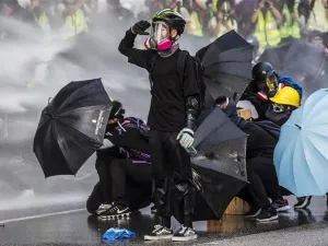 More than 6,000 people have been arrested, and nearly 3,000 people injured since protests began in June [Isaac Lawrence/AFP] 