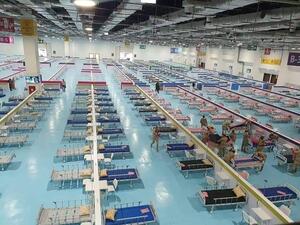 Egyptian army set up a field hospital (Twitter)