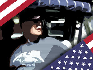 The signs and slogans shouted include; "Make America Sane Again,"  "America First" and "Trump 2020." The most evident shout in the video is "White Power."  