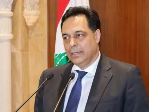 Prime Minister-designate Hassan Diab gives a statement in Beirut on December 20, 2019. (File photo: AFP)