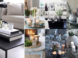 أفكار لديكور طاولة القهوة: النمط الرومانسي (1)