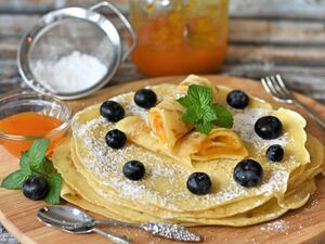 الكريب الحلو بدون بيض