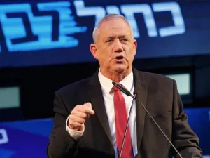 Retired Israeli General Benny Gantz in Tel Aviv, Israel on September 15, 2019. (AFP)