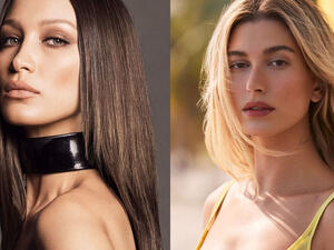 Bieber and Hadid are in Europe for work and are shooting a campaign together