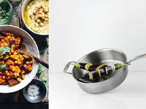 وصفة الباذنجان بالحمص أو المسقعة