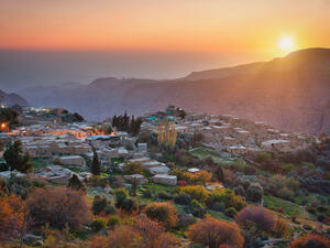 Photo of the Dana Reserve village in Jordan at the sunset time  (Shutterstock)