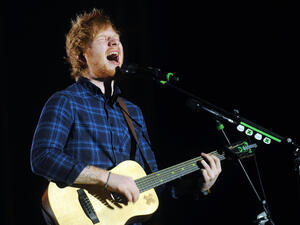 British singer Ed Sheeran during his performance in Prague, Czech republic. (Shutterstock/ File Photo)