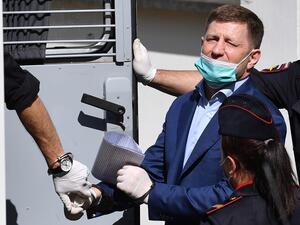 The head of Khabarovsk, Sergei Furgal, 50, was arrested on July 9 on suspicion of ordering the murder of several businessmen 15 years ago. Dimitar DILKOFF / AFP