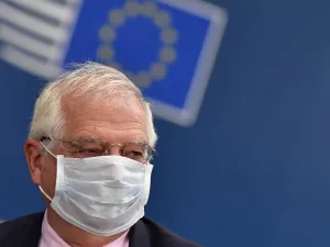 European Union High Representative for Foreign Affairs and Security Policy Josep Borrell arrives for a European Union Council in Brussels on July 17, 2020, the leaders of the European Union hold their first face-to-face summit over a post-virus economic rescue plan. The EU has been plunged into a historic economic crunch by the coronavirus crisis, and EU officials have drawn up plans for a huge stimulus package to lead their countries out of lockdown. JOHN THYS / POOL / AFP