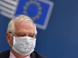 European Union High Representative for Foreign Affairs and Security Policy Josep Borrell arrives for a European Union Council in Brussels on July 17, 2020, the leaders of the European Union hold their first face-to-face summit over a post-virus economic rescue plan. The EU has been plunged into a historic economic crunch by the coronavirus crisis, and EU officials have drawn up plans for a huge stimulus package to lead their countries out of lockdown. JOHN THYS / POOL / AFP