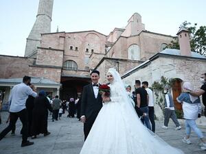 زفاف أمام آيا صوفيا