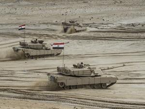 The drill called “Hasm 2020” was carried over for several days and was attended by the Minister of Defense and Military Production, Mohamed Zaki. (File/AFP)