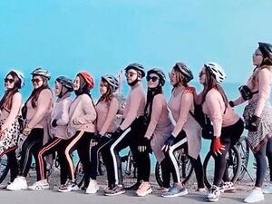 The government spokesman said the cyclists were allowed to go home after they apologised 'voluntarily'. (Instagram)