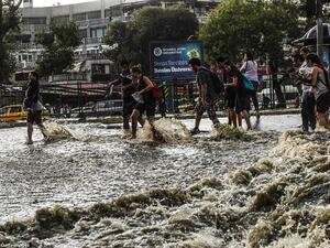 People injured in landslides in the villages of Yamac and Koprubas in Cayeli district were taken to the hospital. (AFP/File)