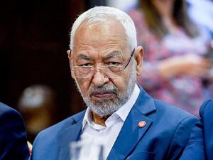 Tunisian Islamist Ennahdha party leader Rached Ghannouchi. (AFP/FETHI BELAID)